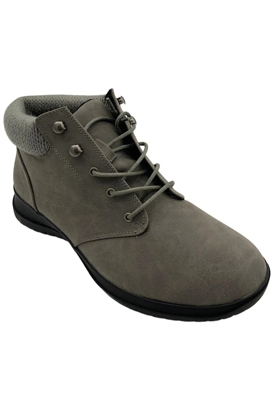 ARRAY Women's Parker Lace Up Ankle Booties Grey - Wide